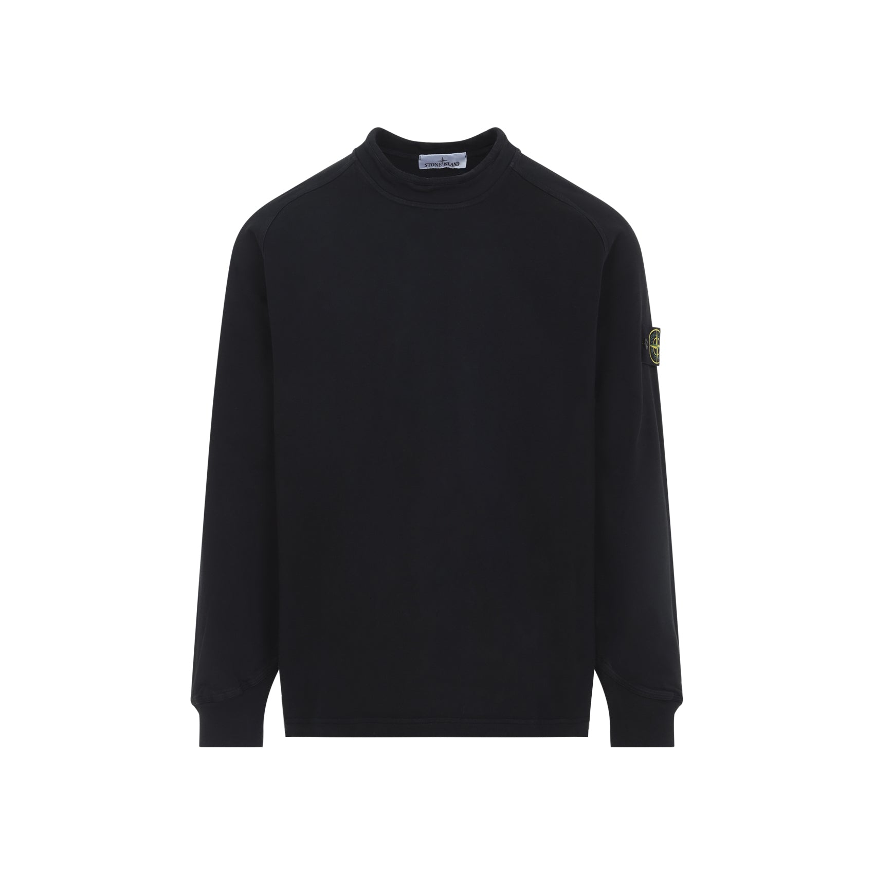 Cotton Sweatshirt with Crew Neckline
