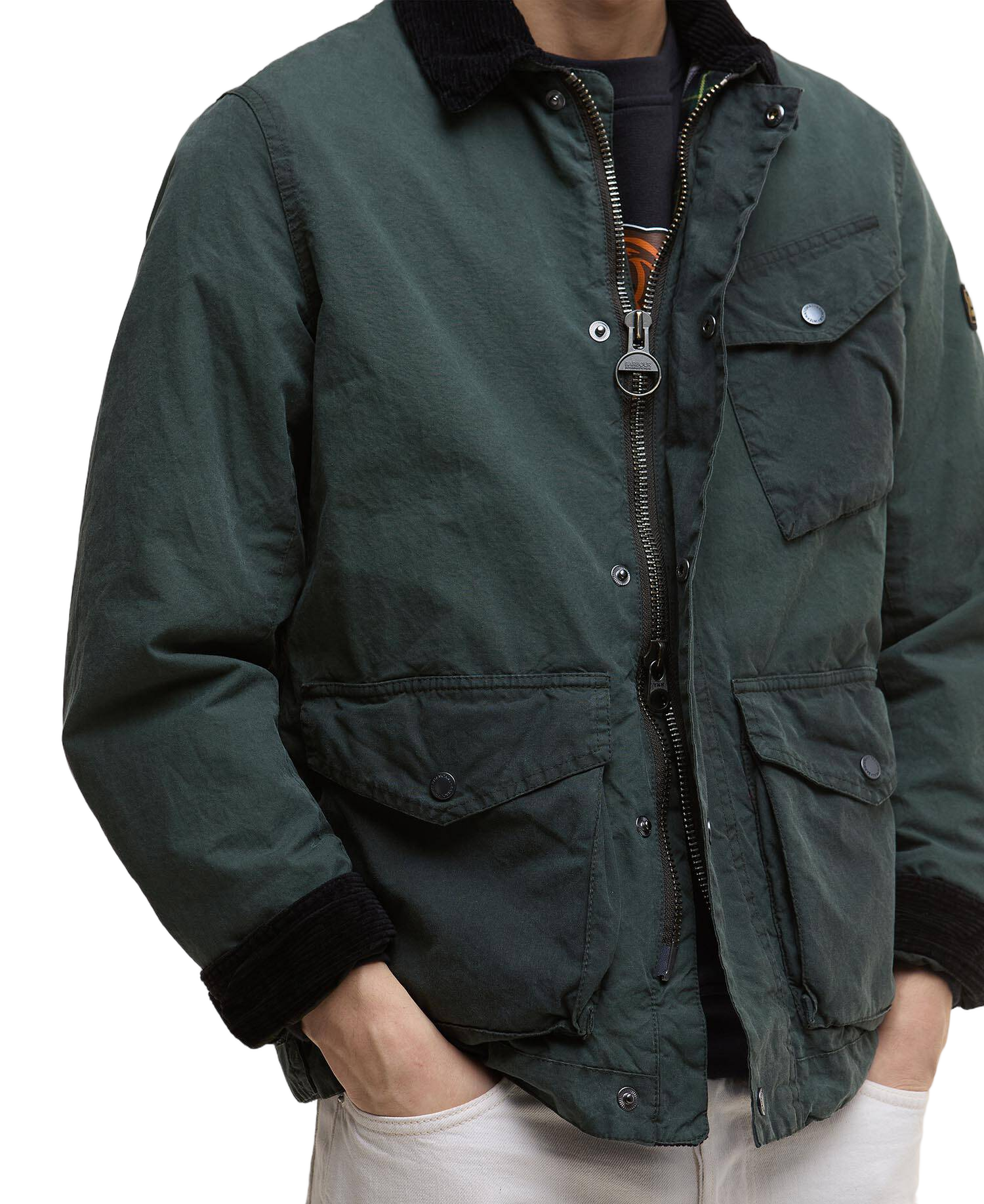 Drifter Wax Jacket With Reinforced Stitching