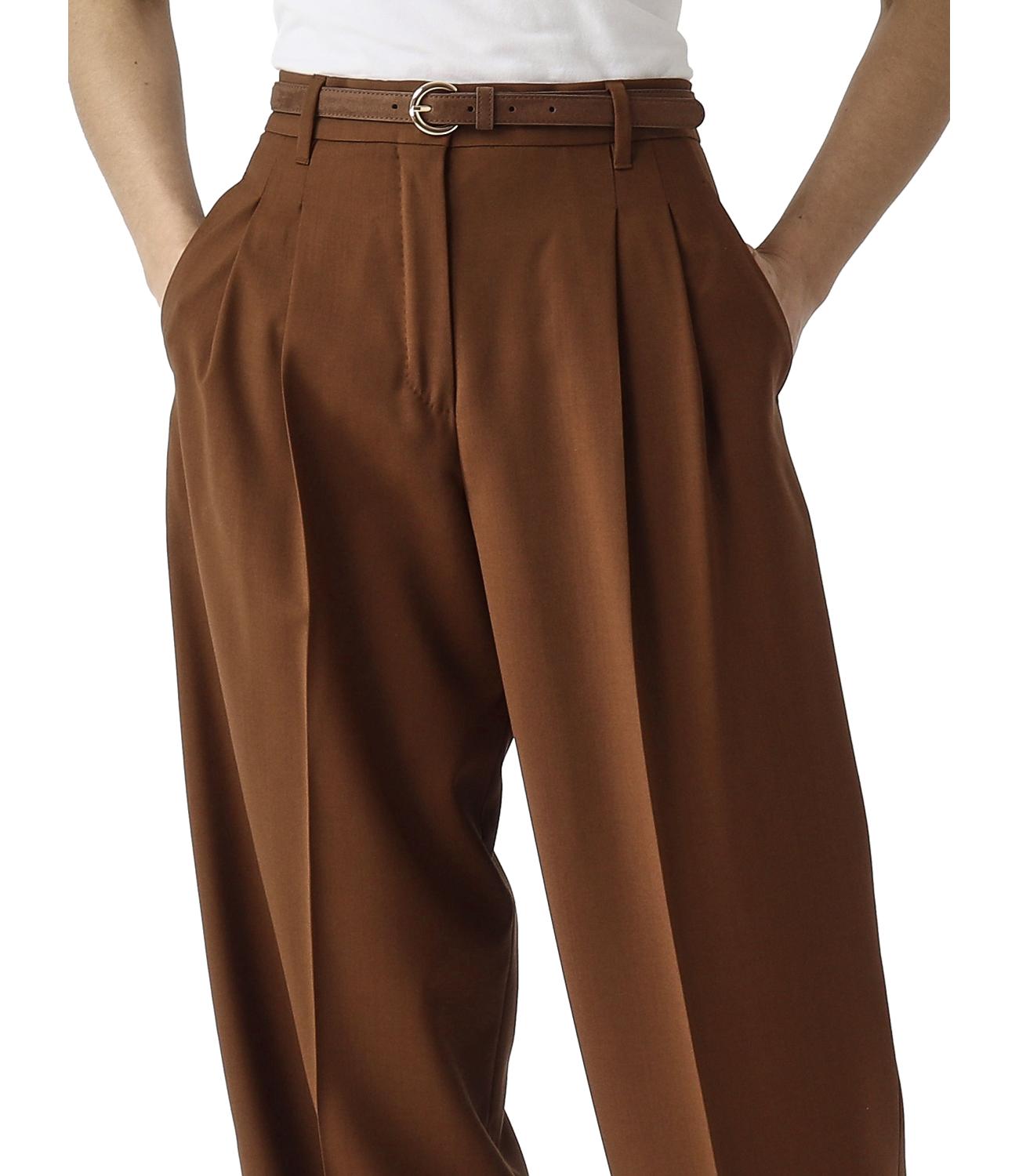 Chocolate Brown Virgin Wool Trousers