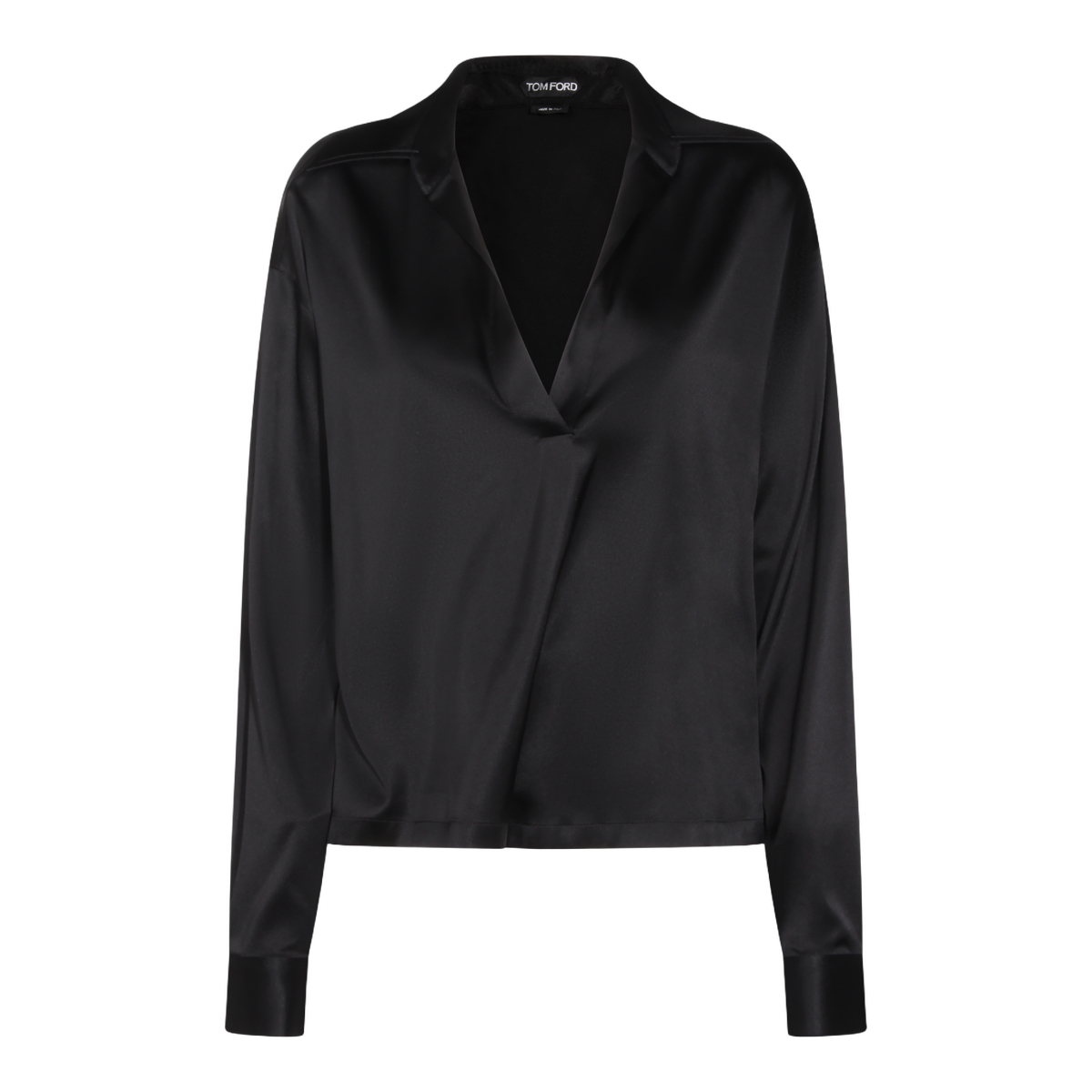 Long-Sleeved Black Blouse