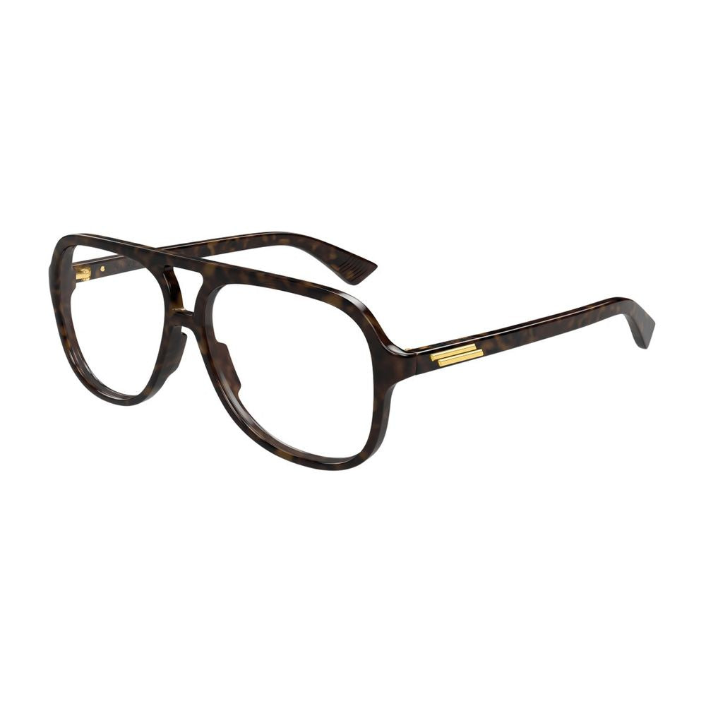 Bv1417O Linea Ribbon Pilot-Inspired Havana Acetate Eyeglasses