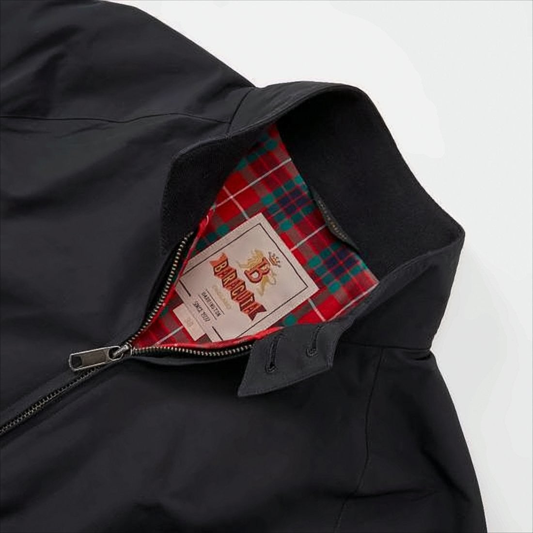 Classic Harrington Jacket with Tartan Lining