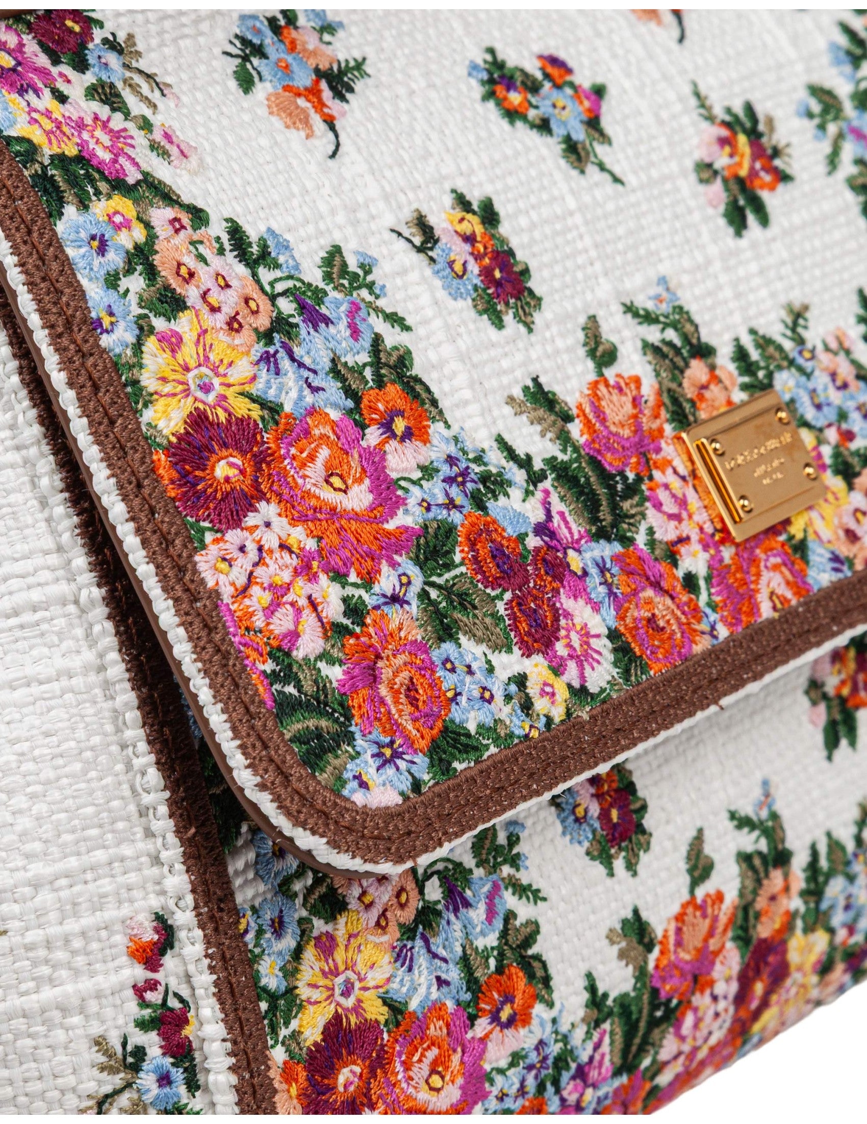 Small Sicily Leather & Embroidered Bag