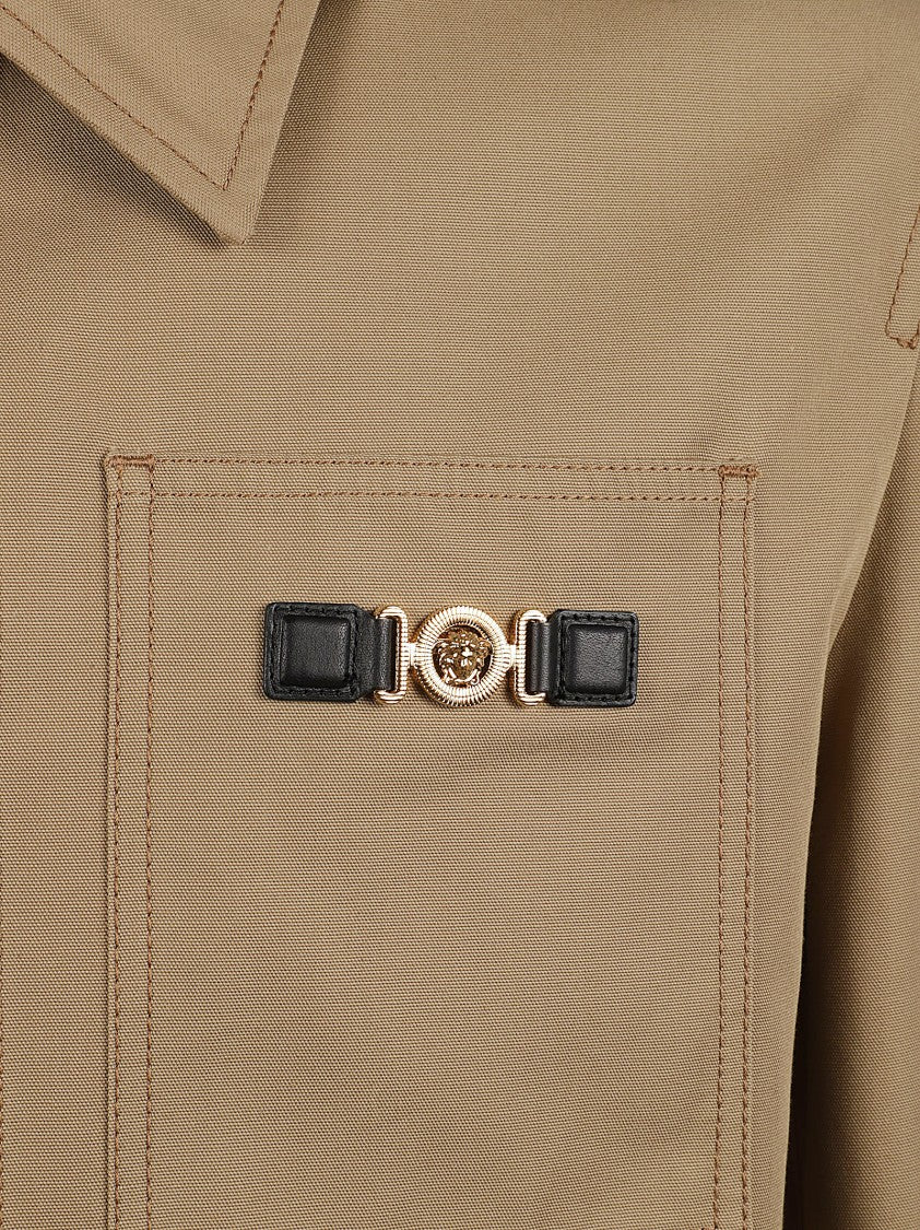 Utility Jacket With Medusa Head Plaque