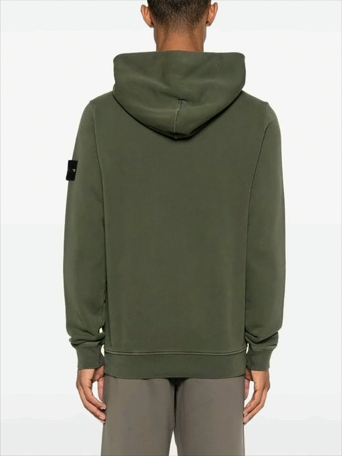 Relaxed Fit Olive Green Hoodie