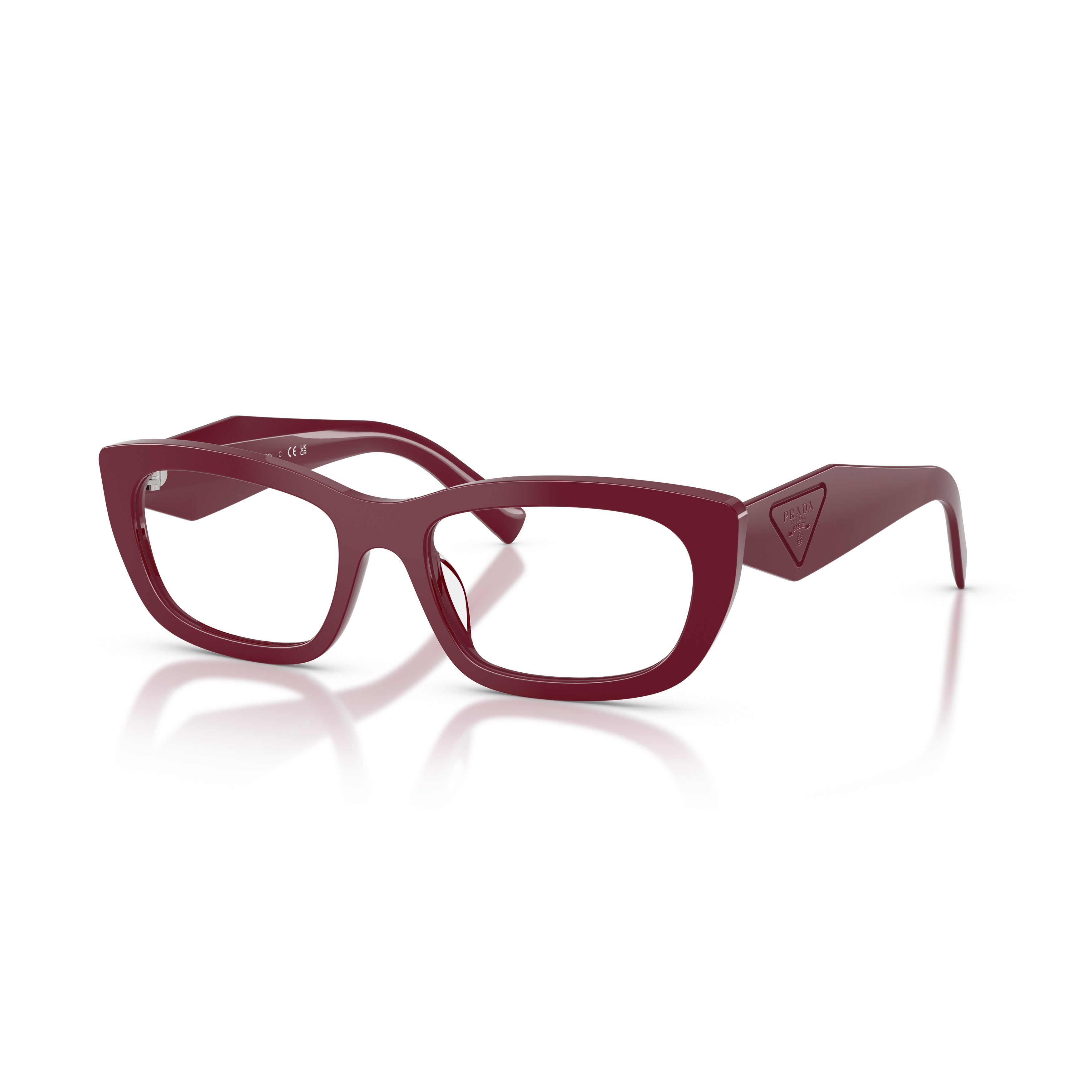 0pr D09v Wide Acetate Rectangular Eyeglasses