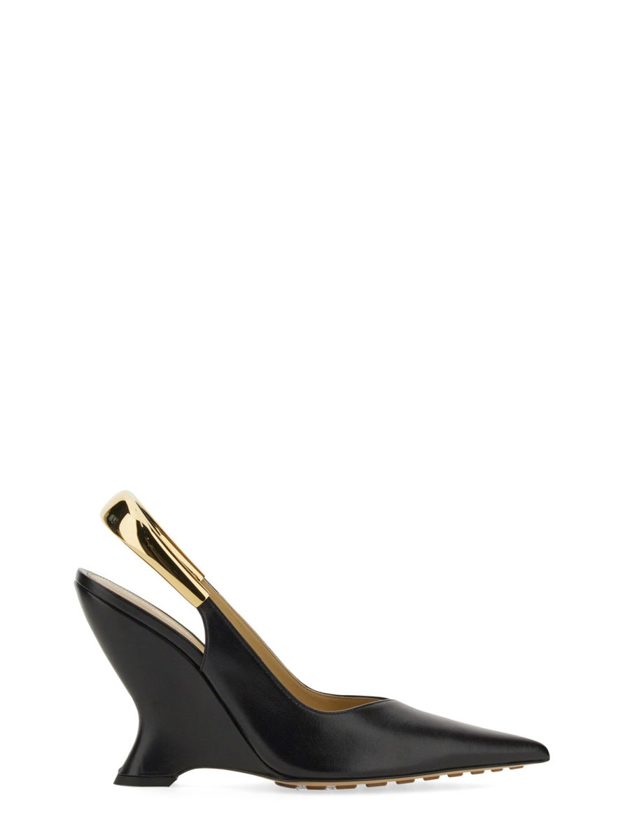 Pointed Toe Slingback Pumps with 10 cm Heel