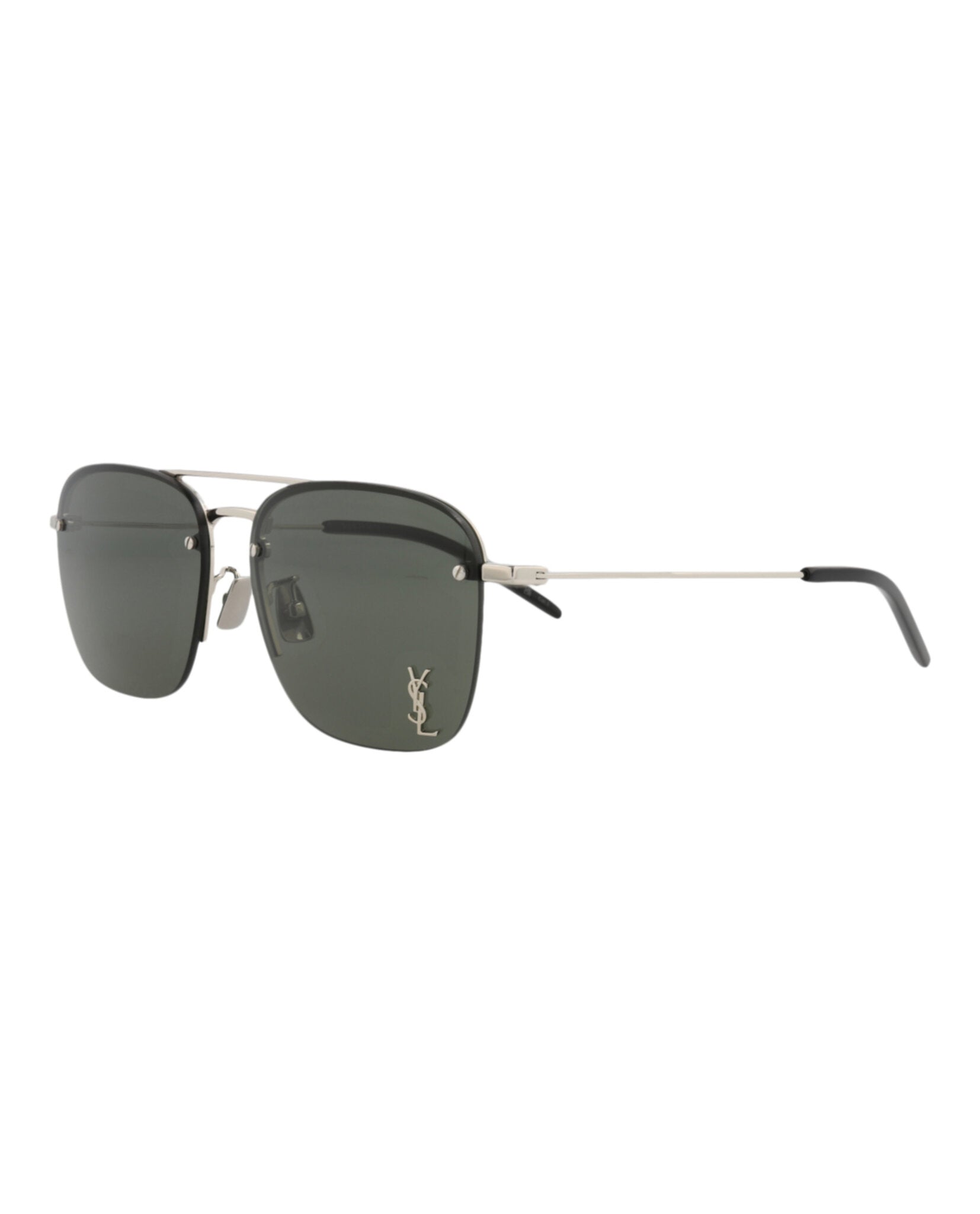 Aviator-Frame Metal Sunglasses