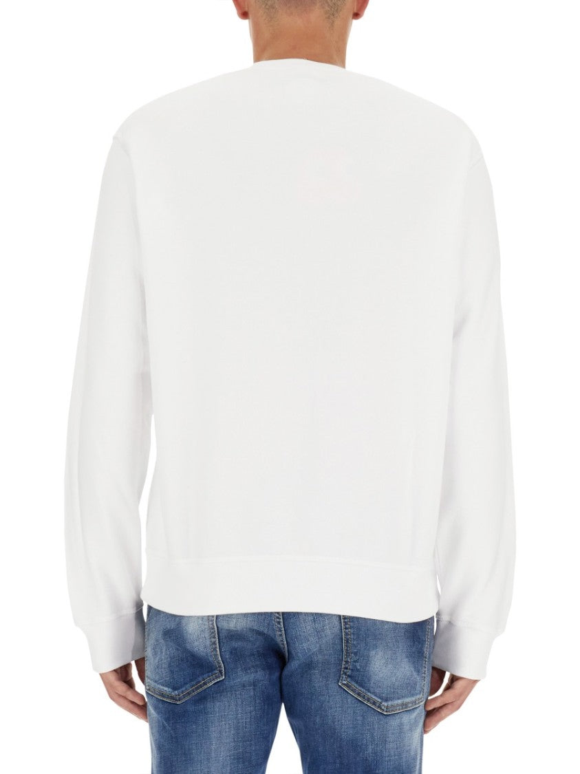 Relaxed-Fit White Sweatshirt