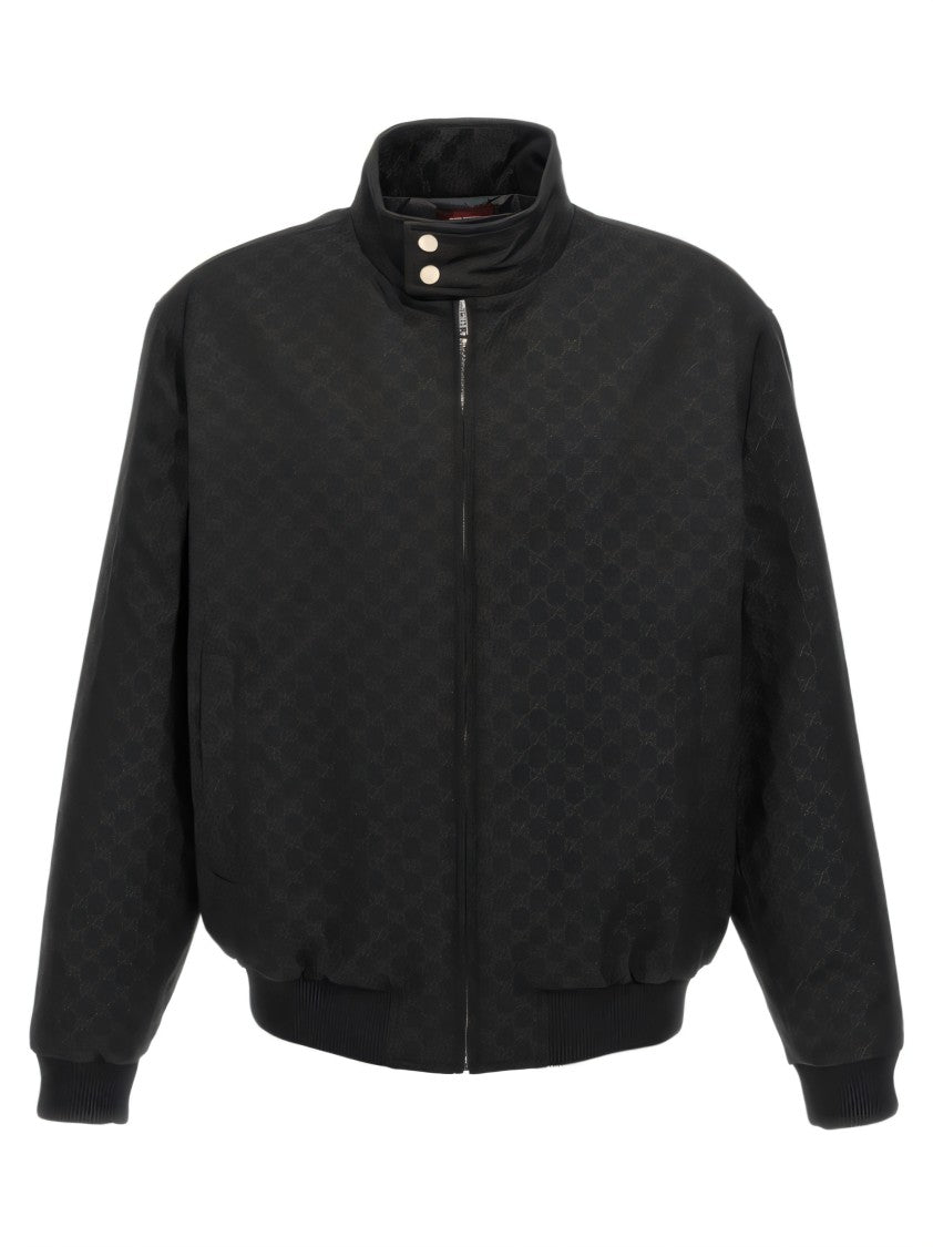 Monogram Patterned High-Collar Jacket