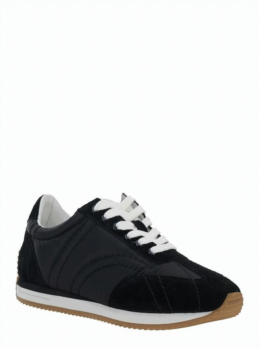 Suede and Recycled Polyamide Sneakers