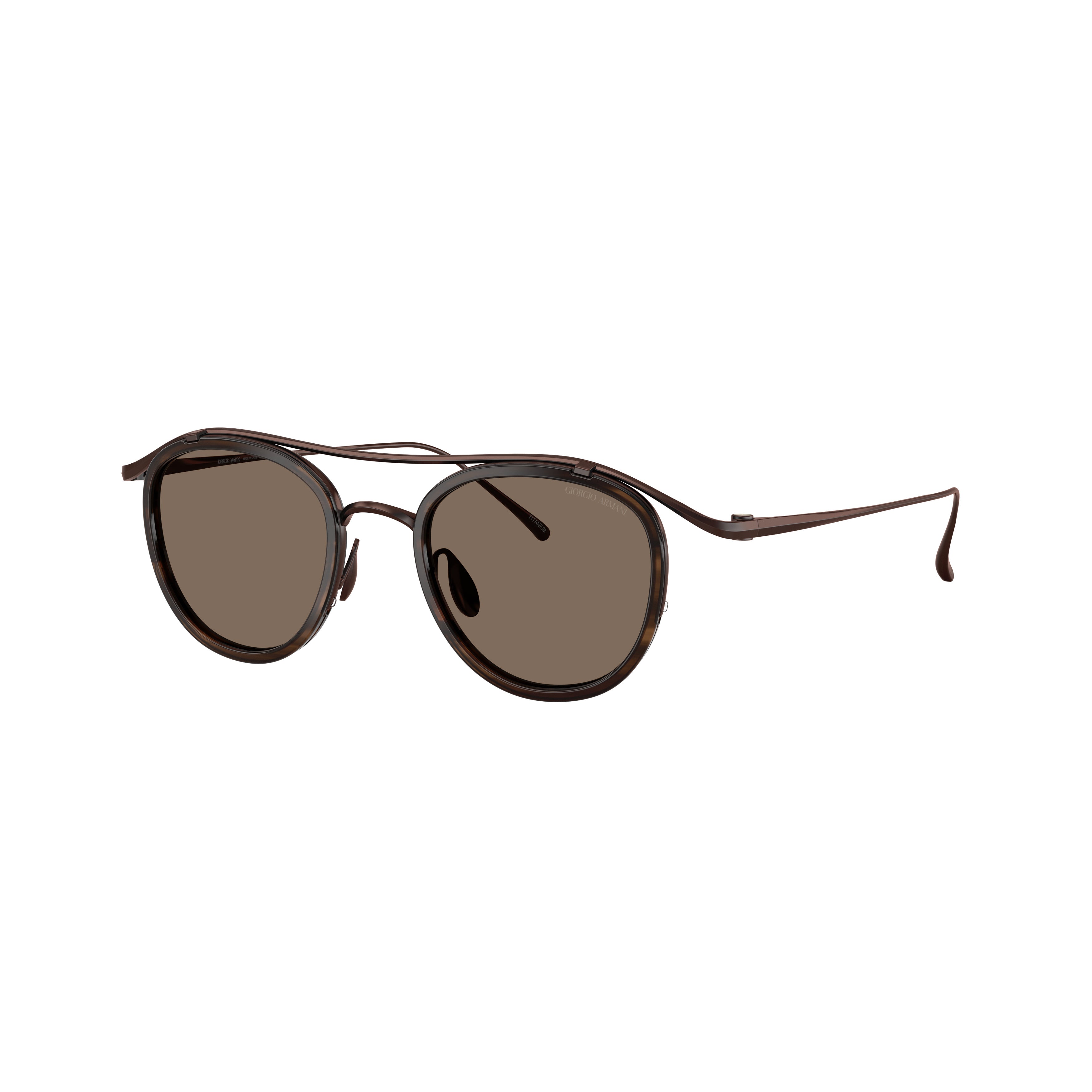 0ar6179t Titanium Frame Sunglasses with Double Bridge