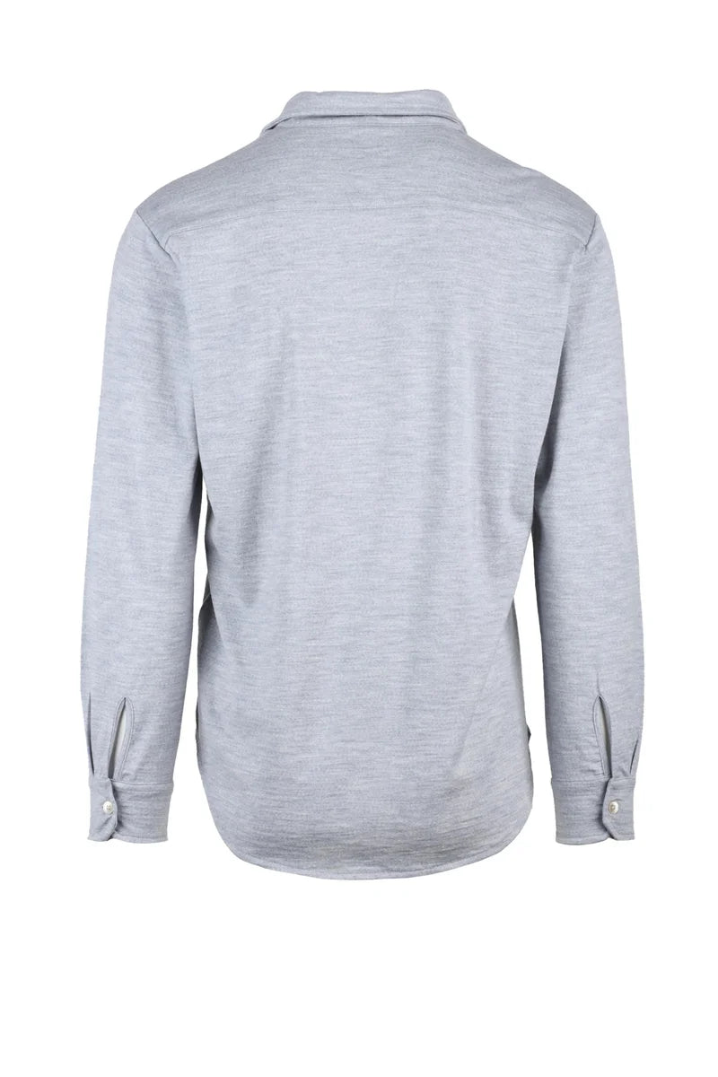 Wool Cashmere Shirt - Light Grey