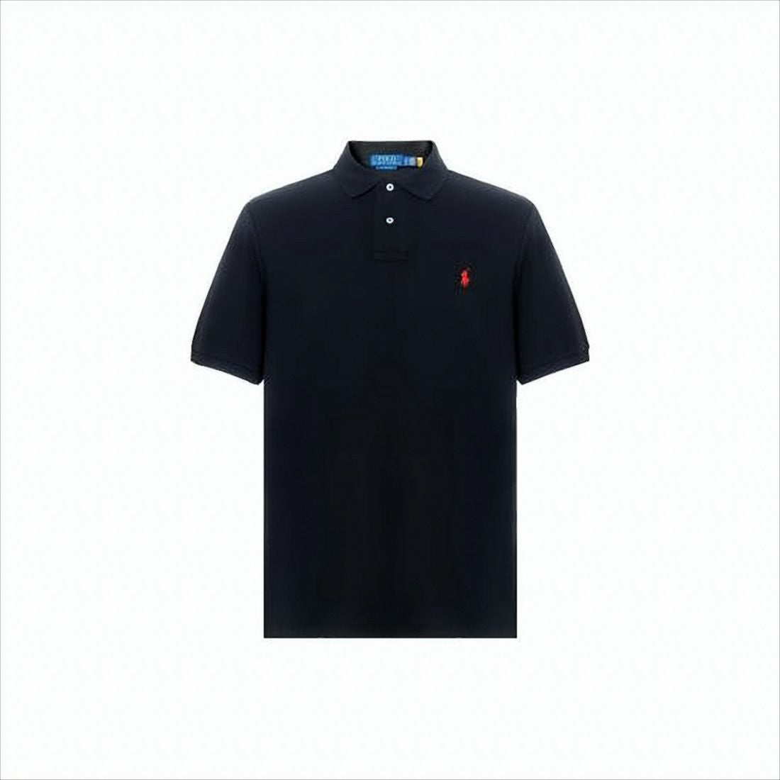 Short-Sleeve Polo Shirt with Traditional Collar and Embroidered Logo