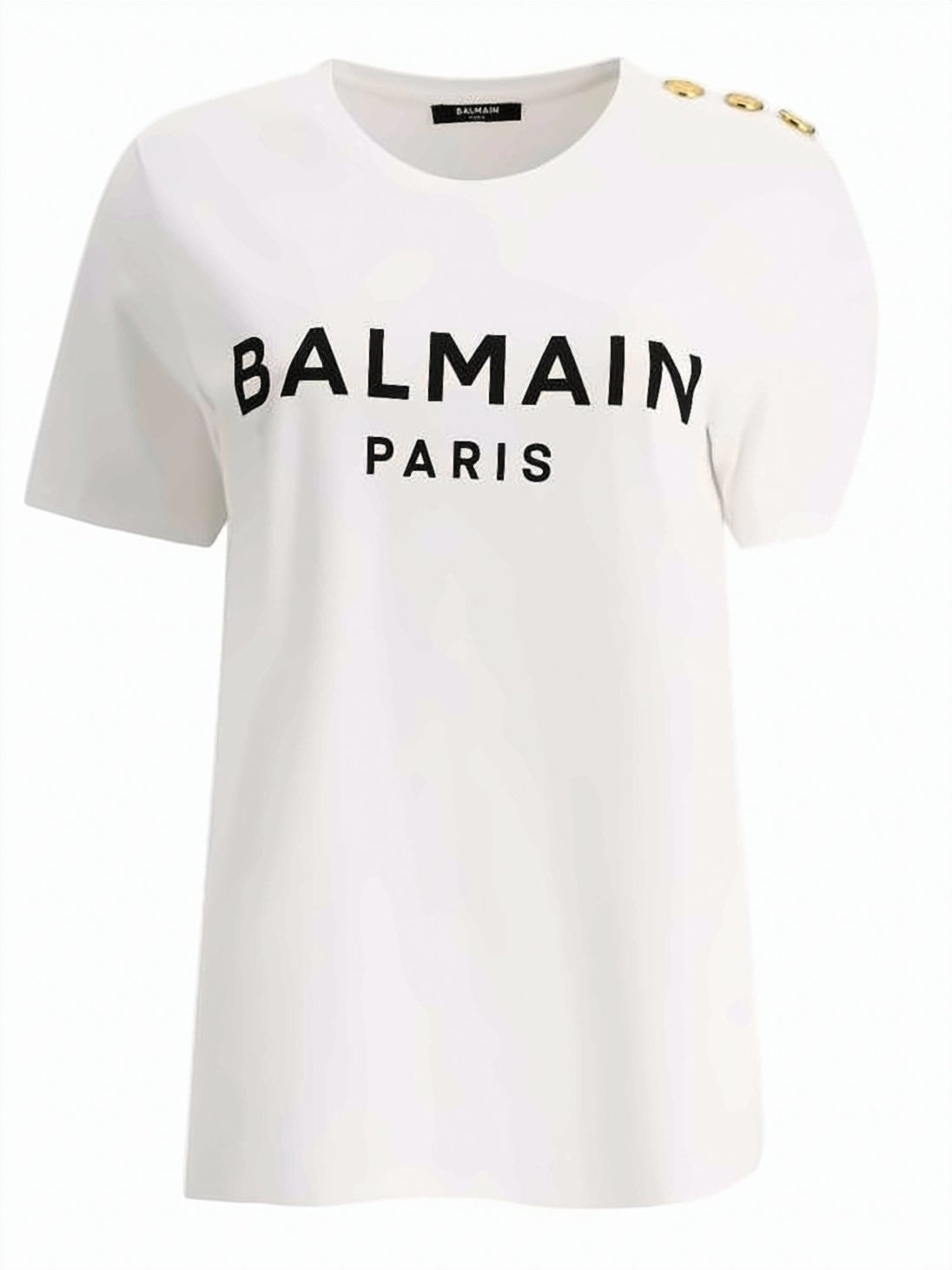 Crew Neck T-Shirt with Bold Paris Print
