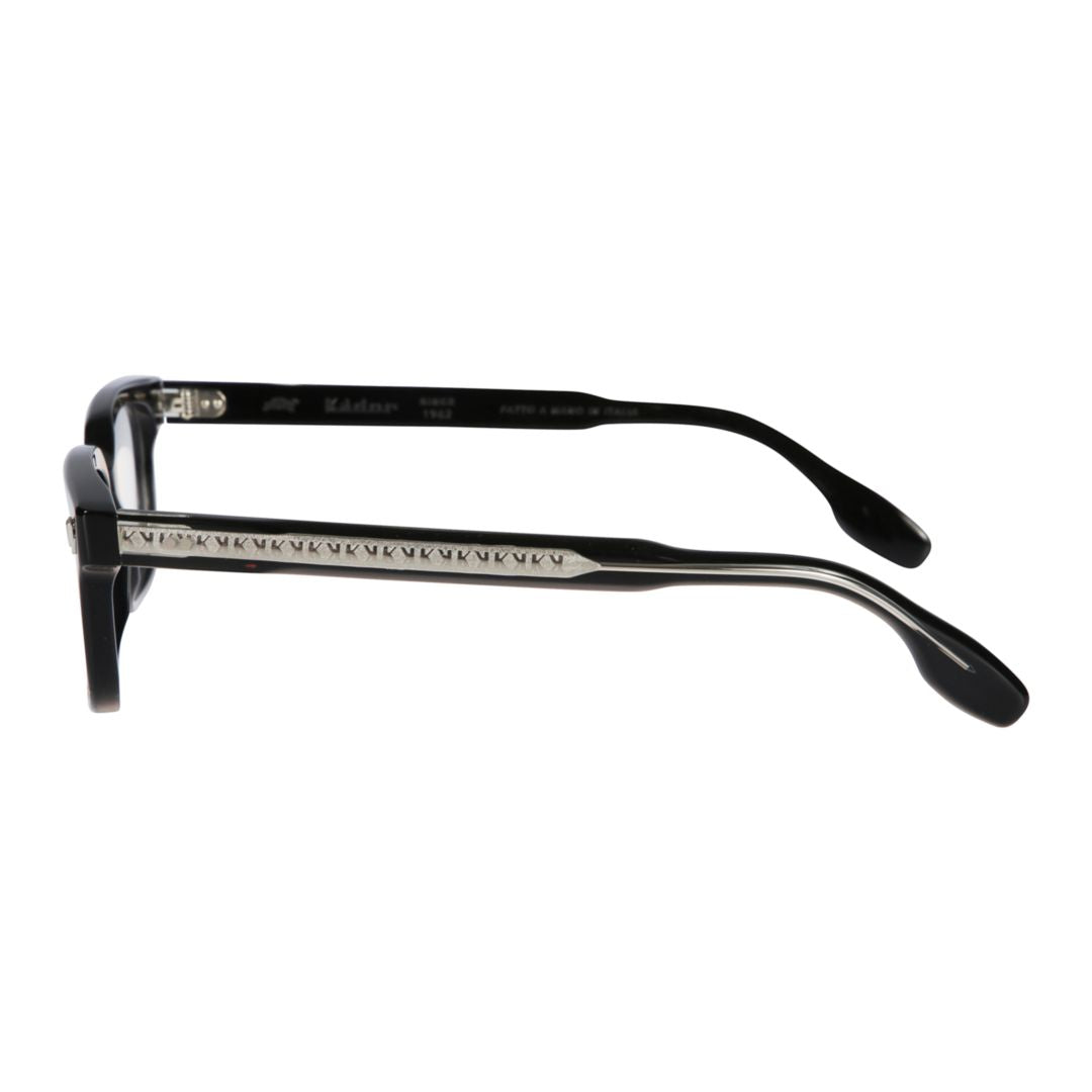 Pekigno-53 Classic Rectangular Frame Sunglasses with Silver Accents