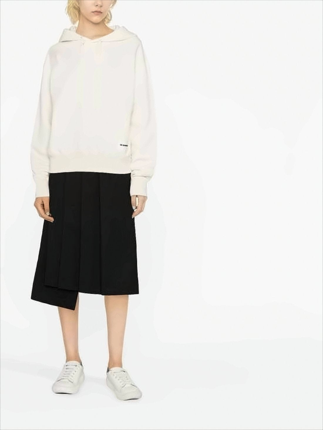 Minimalist Hoodie with Relaxed Fit and Drawstring