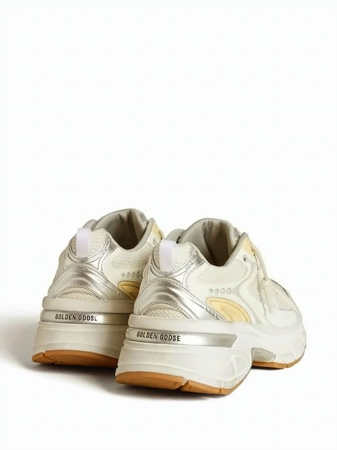 Layered Sneakers with Mixed Materials