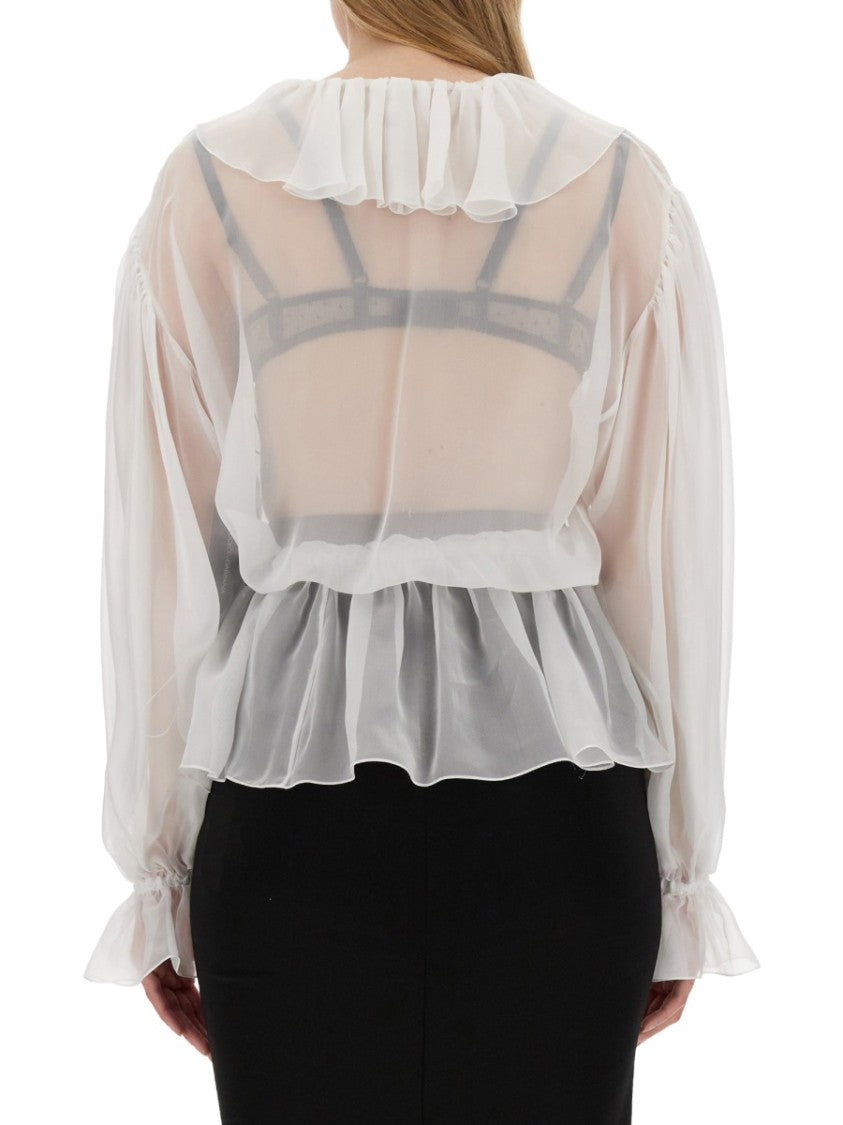 Chiffon Blouse With Ruffles