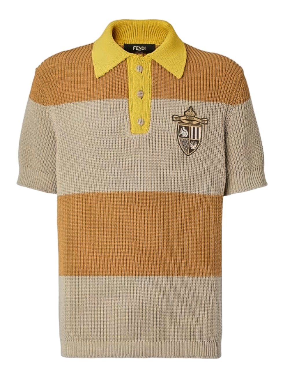 Textured Knit Sweater with Polo Collar