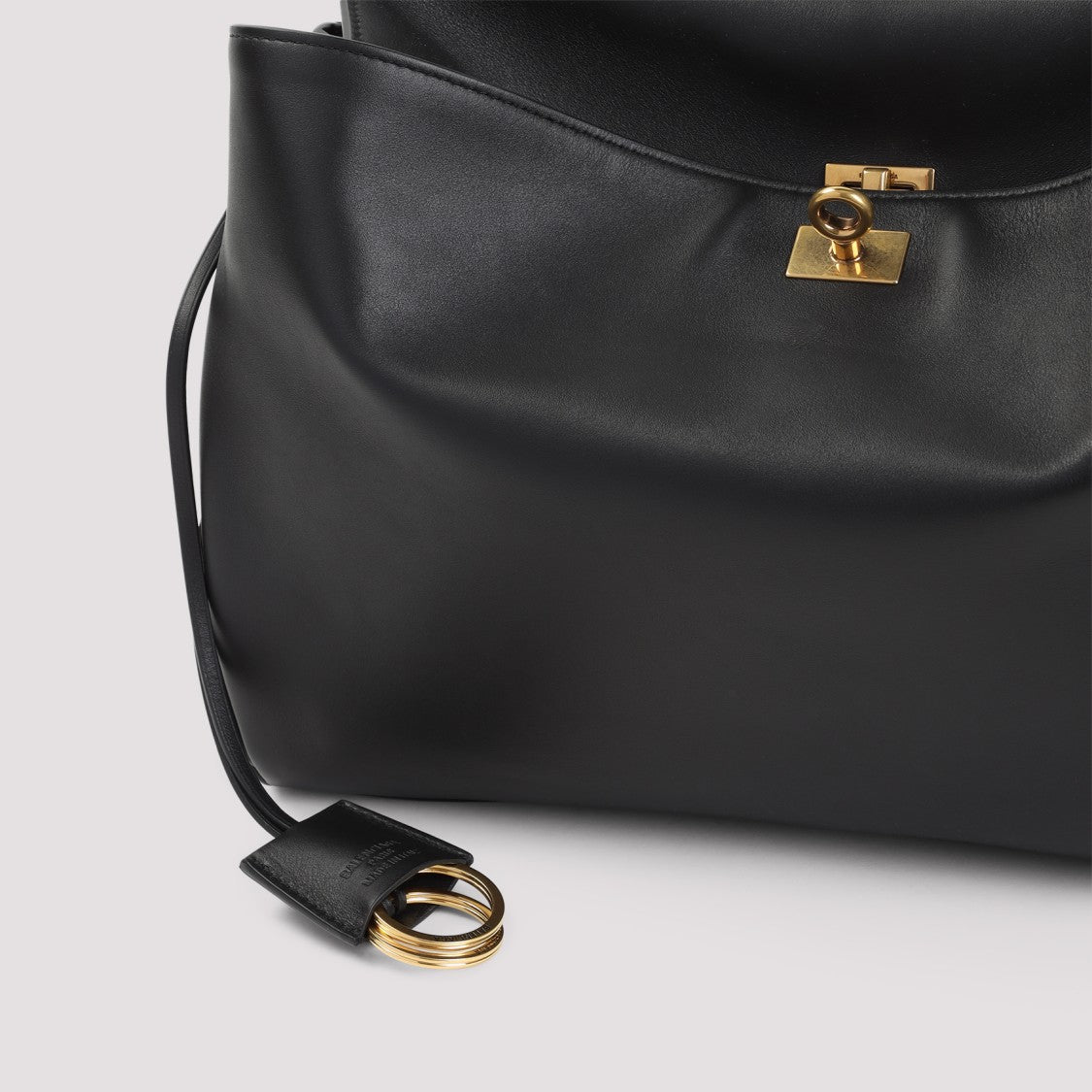 Rodeo Handbag In Black Calf Leather