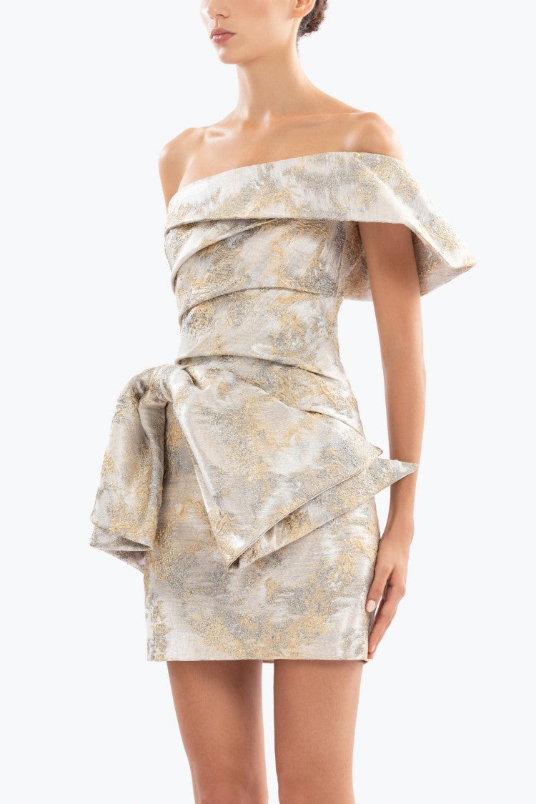 Brocade Short Dress