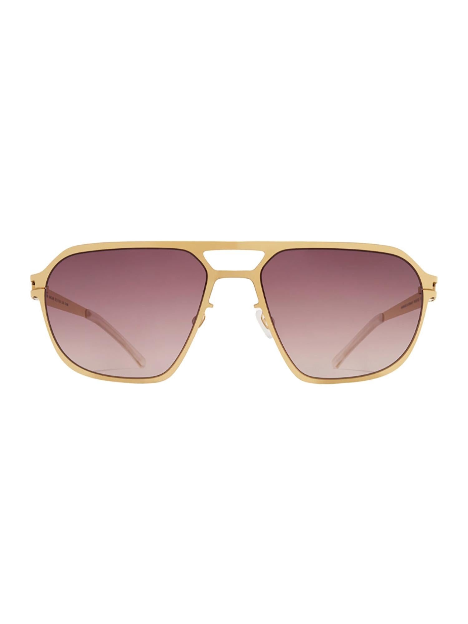 Geometric Aluminium Sinclair Sunglasses With Gradient Lenses