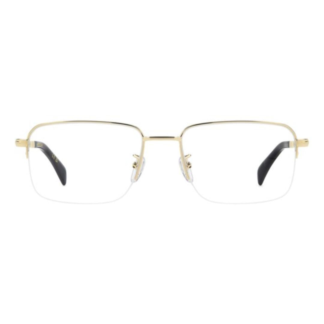 Db 1150 Rectangular Gold-tone Steel Eyeglasses