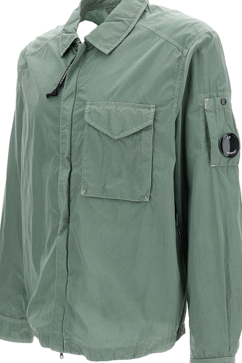 Solid Green Casual Shirt with Classic Button-Up Design