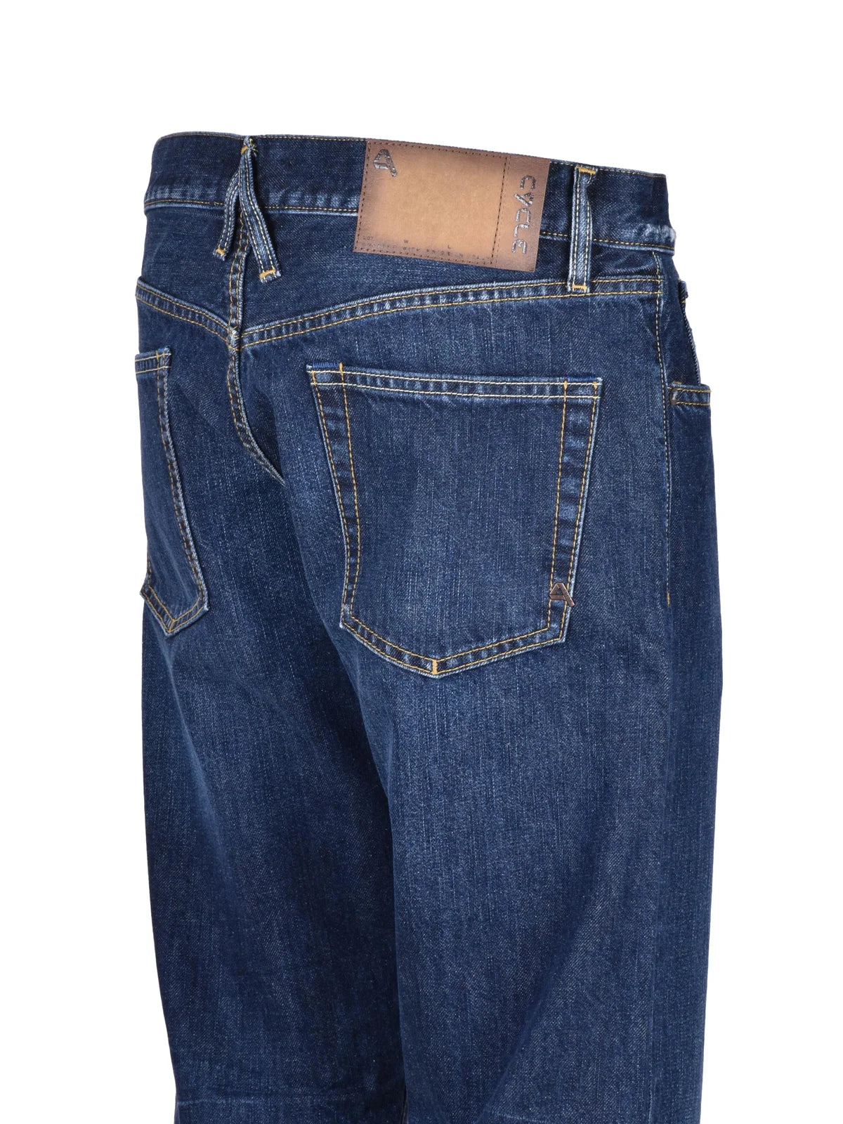 Blue Standard Regular Straight Cotton Jeans