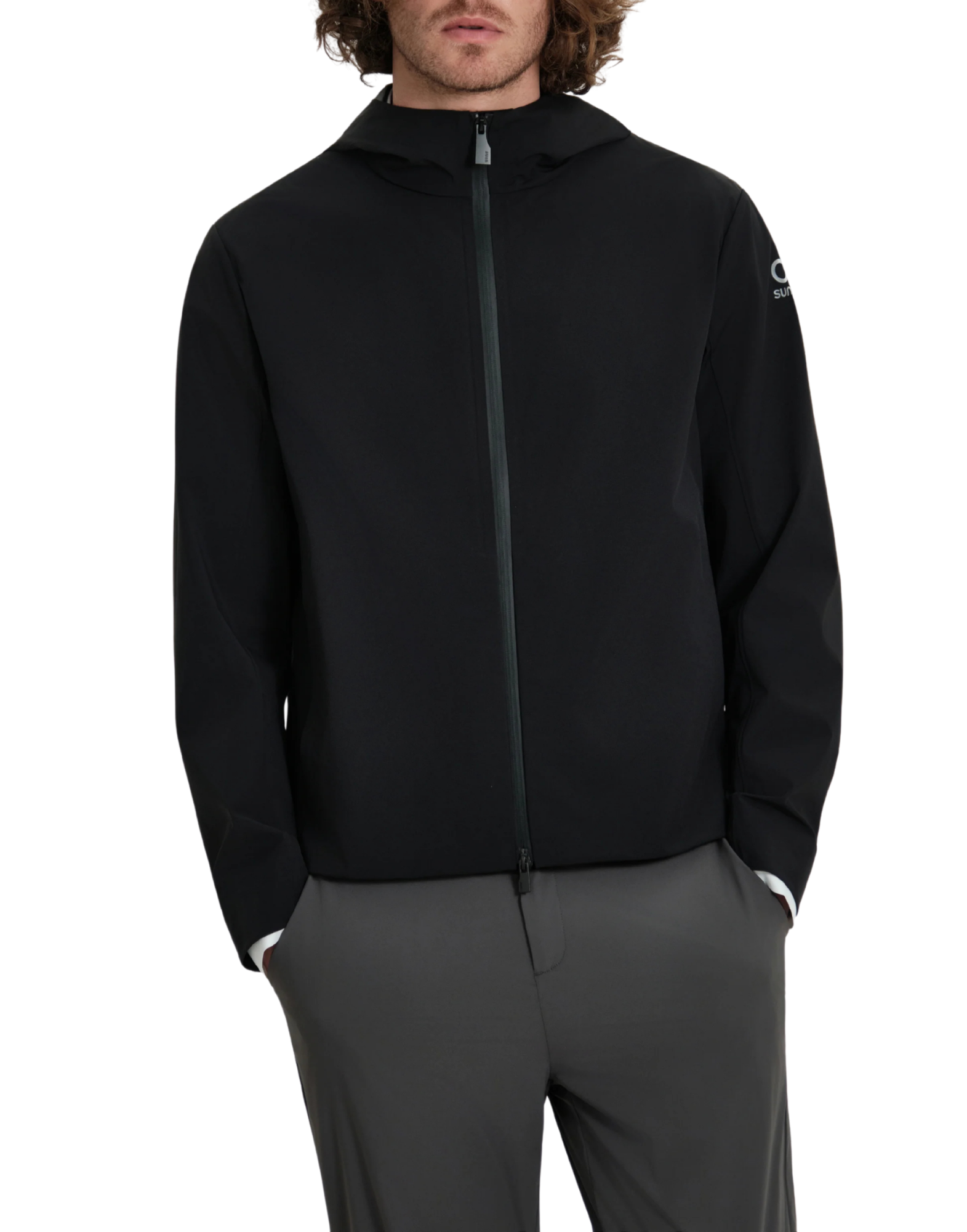 Black Tek Men’s Windbreaker Jacket