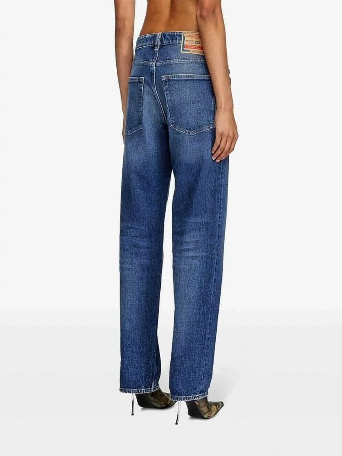 Blue Straight-Leg Slightly Relaxed Fit Jeans