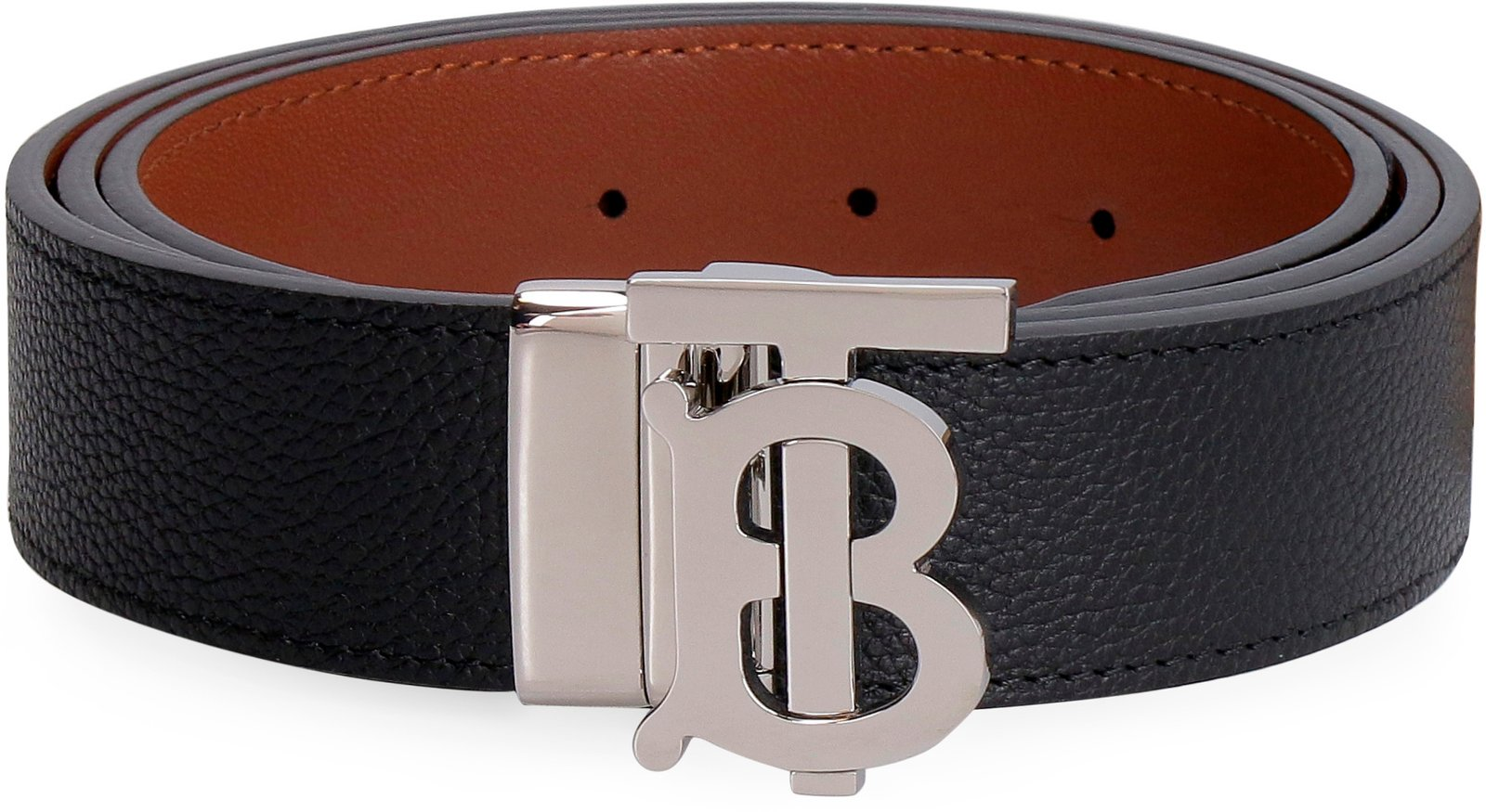 Textured Finish Calfskin Leather Belt