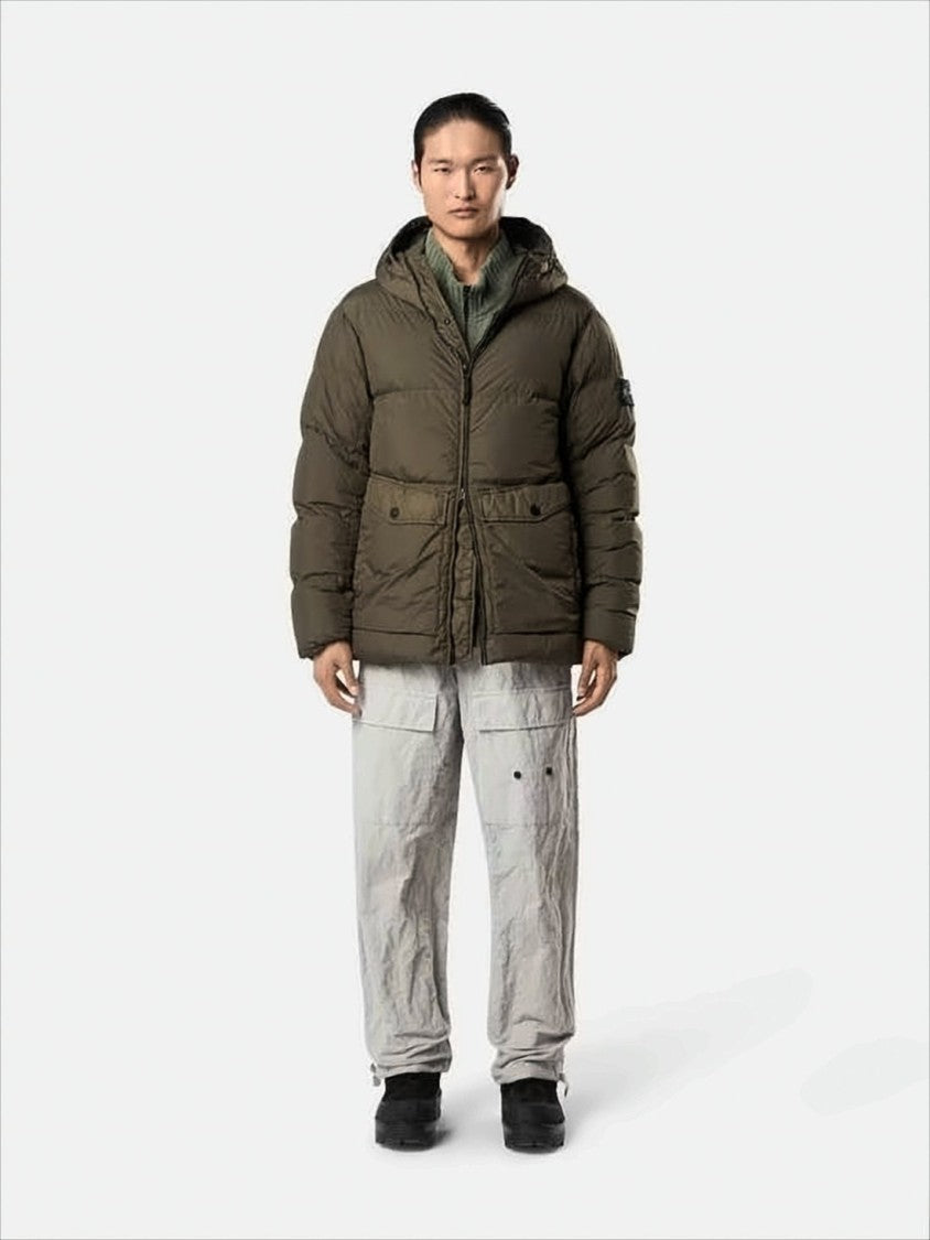 Quilted Casual Jacket with Hood