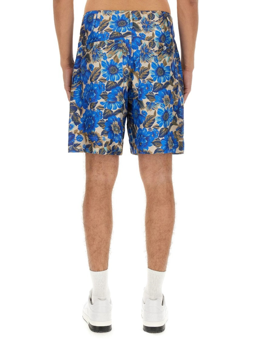All Over Blue Flower Shorts