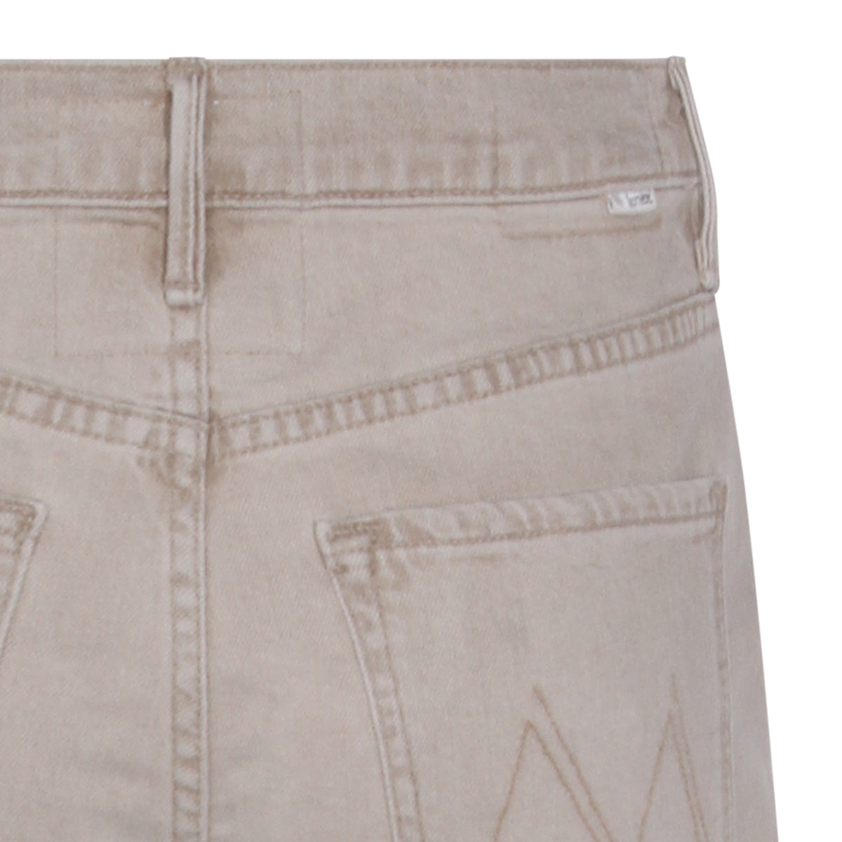 Straight-Leg Beige Jeans with