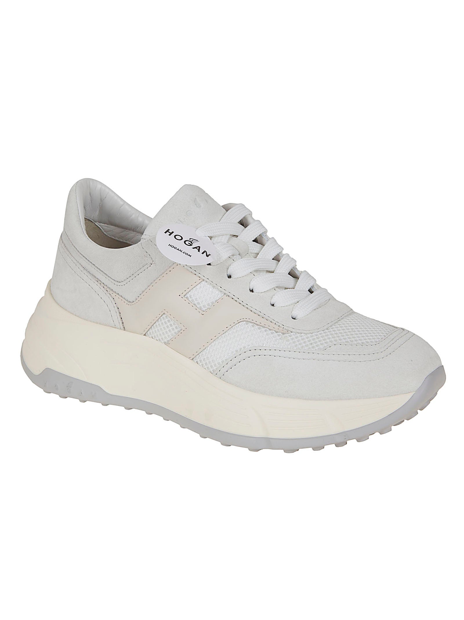 Hyperlight Suede and Technical Fabric Sneakers