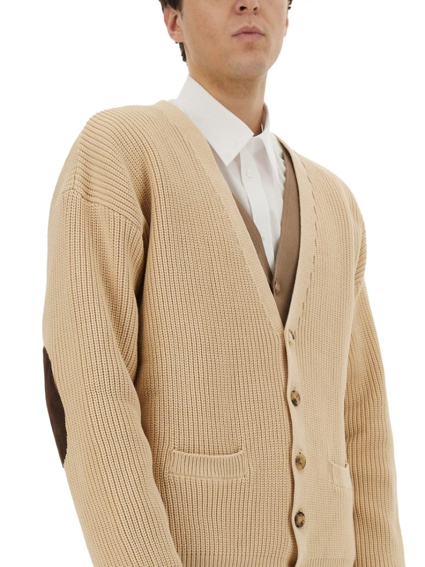 Relaxed Fit Organic Cotton Blend Cardigan