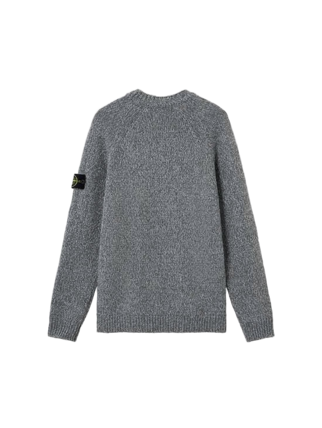 Textured Knit Sweater with Distinctive Patch Logo