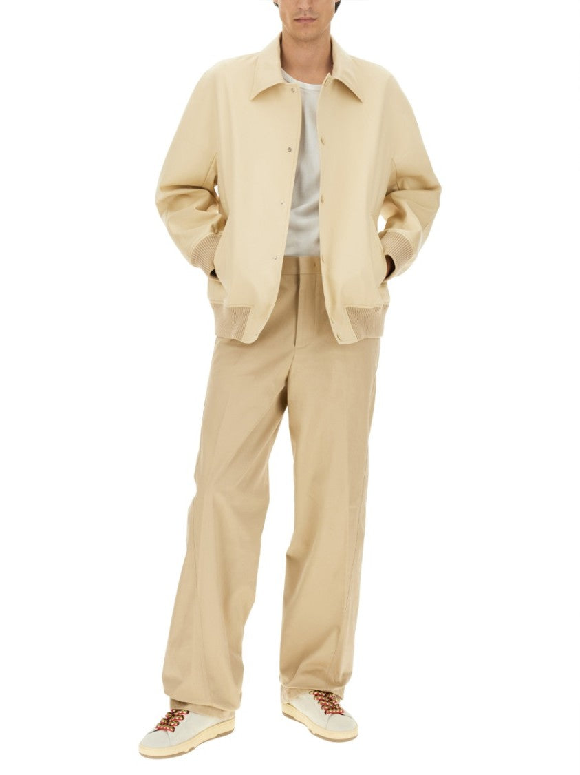 Button-Up Oversized Jacket With Design