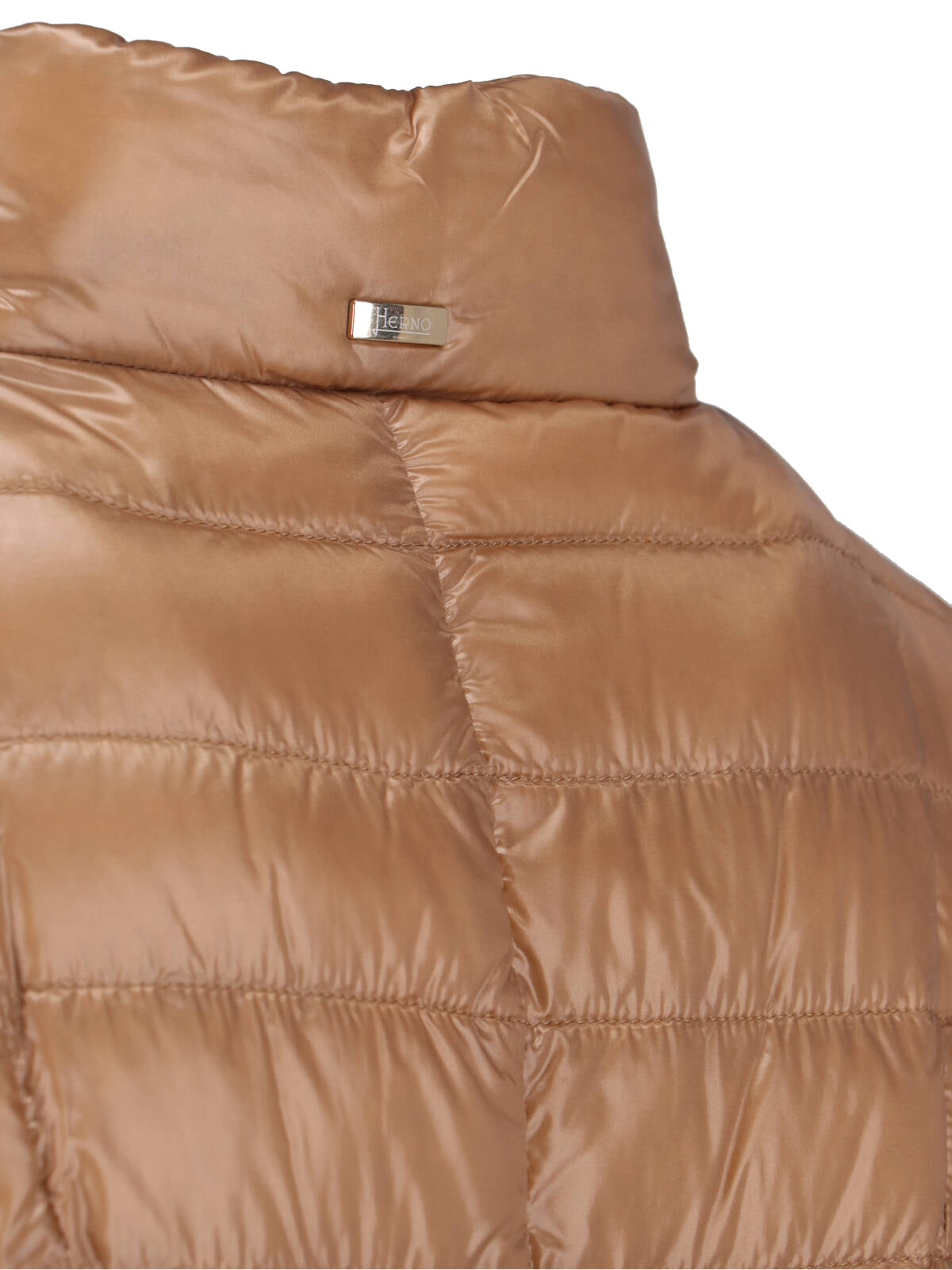 Classic Tailored Jacket With Structured Collar And Glossy Finish