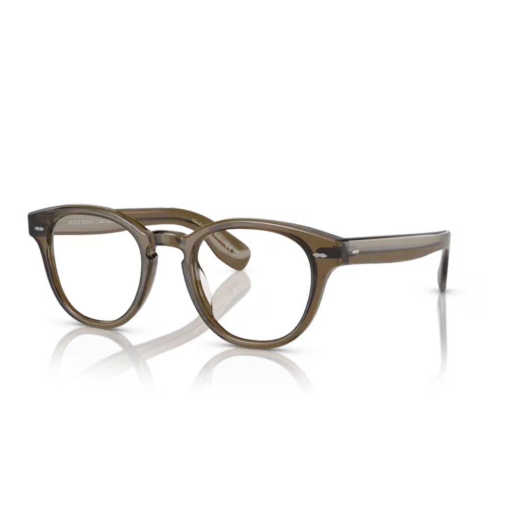 0ov5413u Rounded Acetate Eyeglasses with Keyhole Bridge