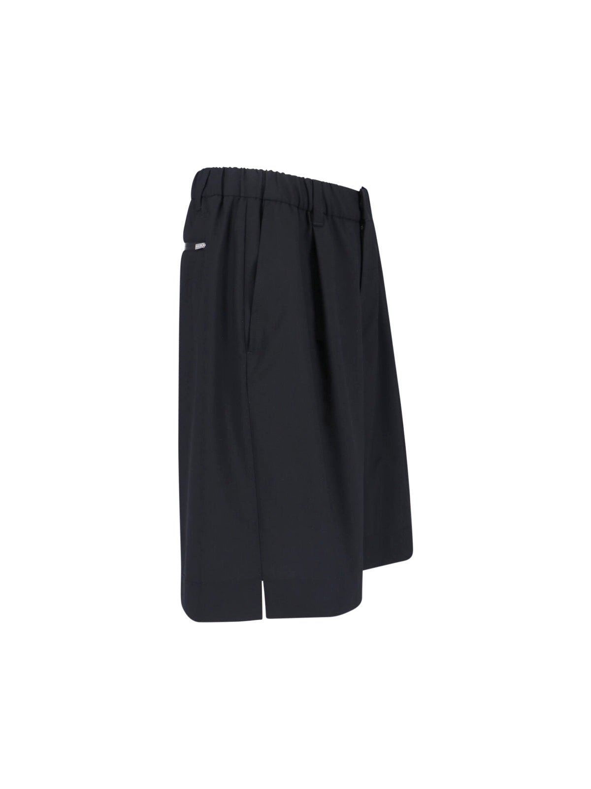 Wool Blend Shorts – Black