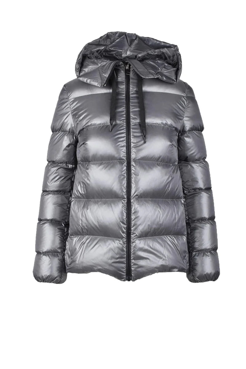 Short Down Jacket Grey