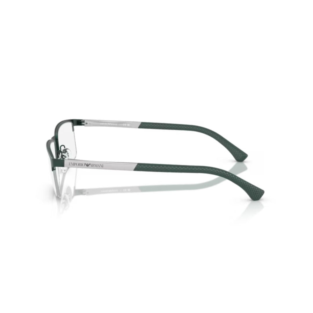 0ea1041 Rectangular Metal Frame Semi-Rimless Eyeglasses