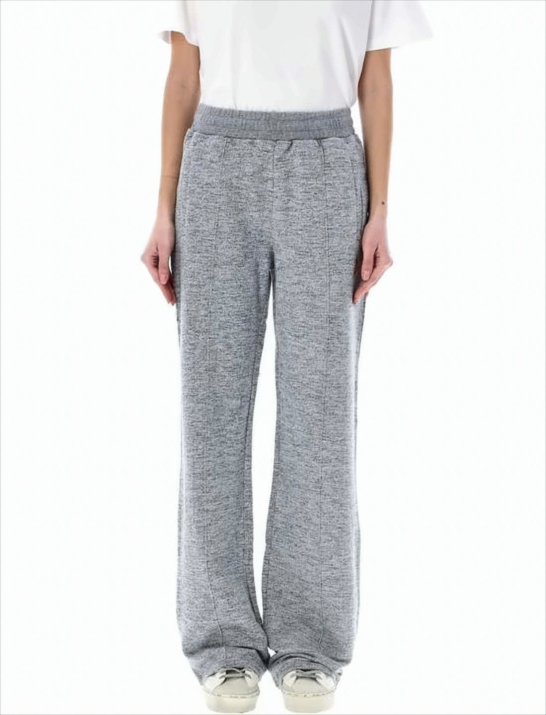 Wide Leg Jogging Pants With Subtle Star Detail