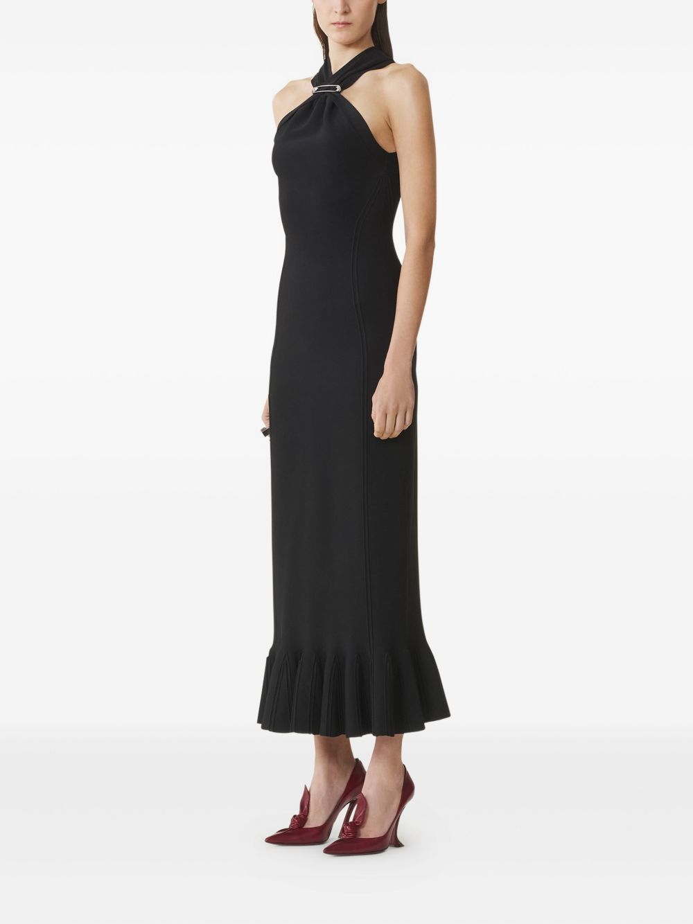 Halter Neck Midi Dress