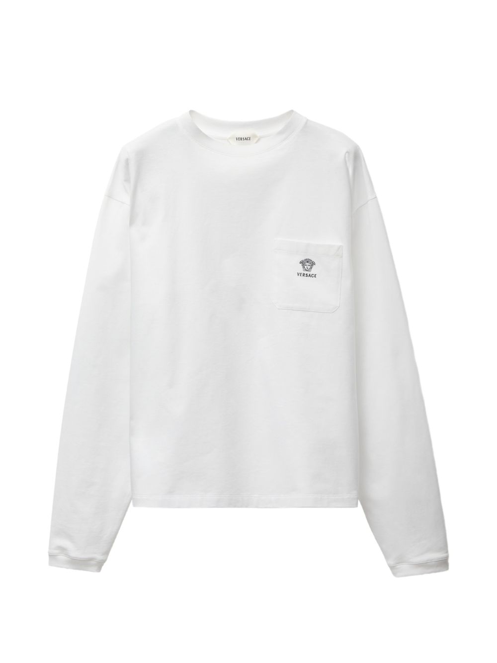 Relaxed Fit Long-Sleeved White Shirt
