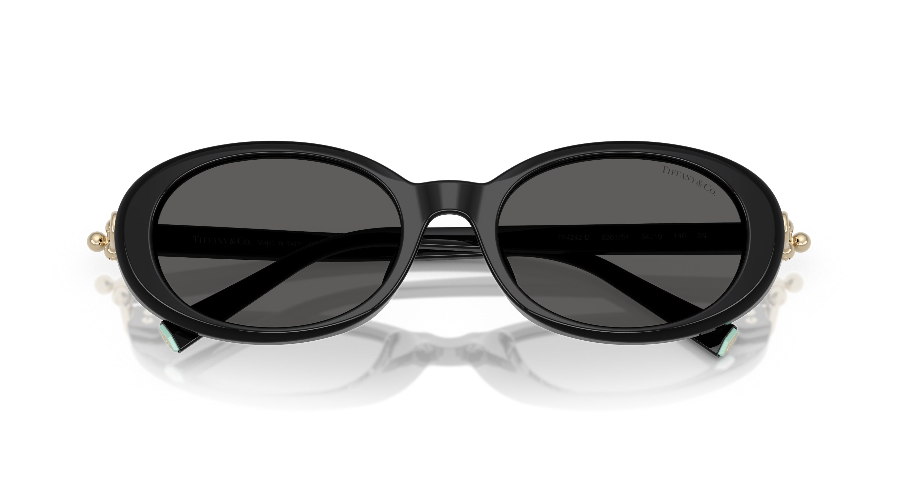 0tf4242d Large Round Black Acetate Sunglasses