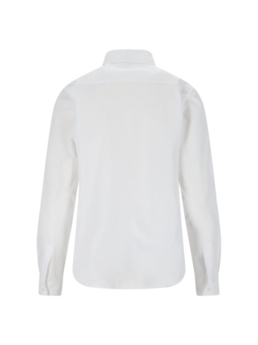 Structured White Shirt With Button-Down Front